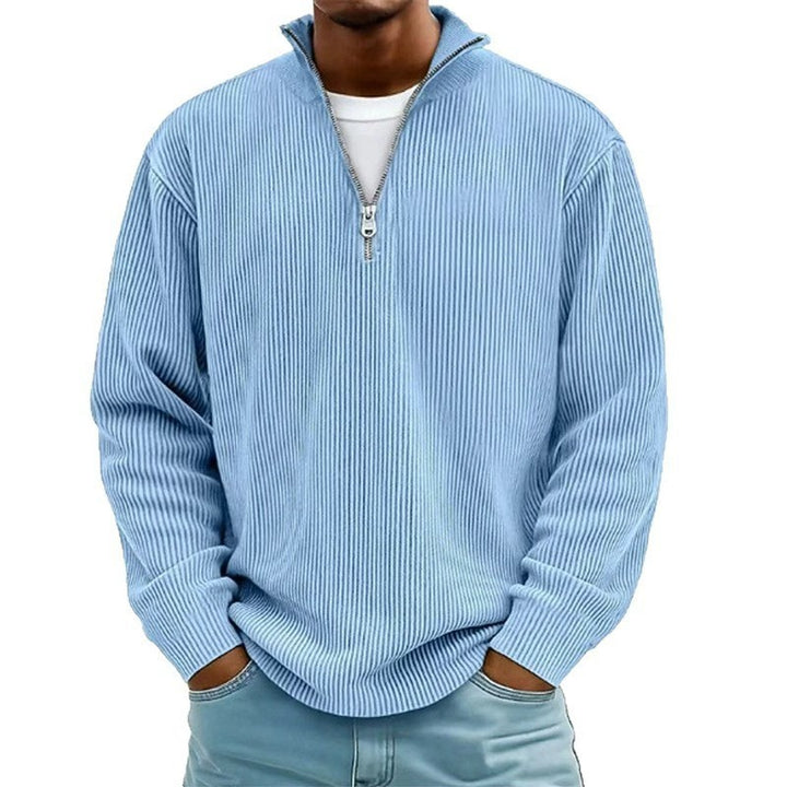 Leo™ – Aukšto kaklo megztinis su užtrauktuku