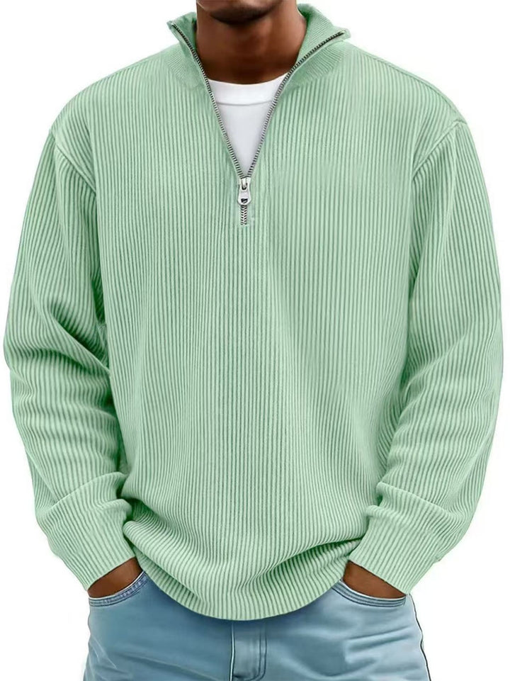 Leo™ – Aukšto kaklo megztinis su užtrauktuku